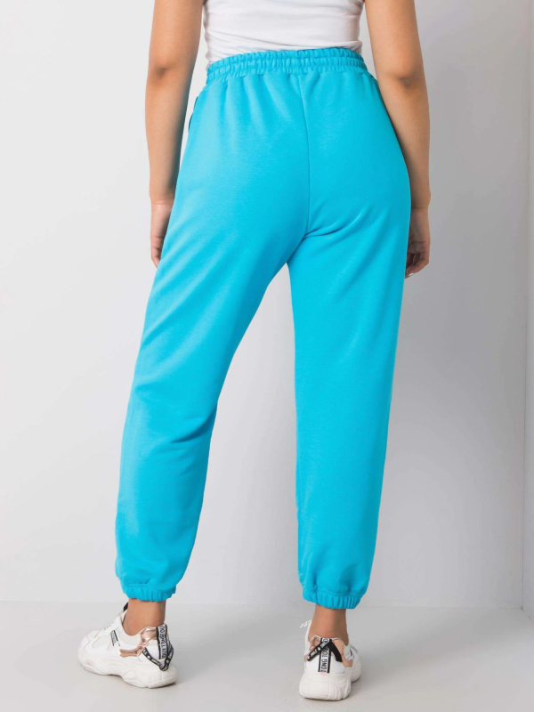 Dámské tepláky Plus Size RV-DR-6331.86 BASIC FEEL GOOD Barva: Modrá, Velikost: XL