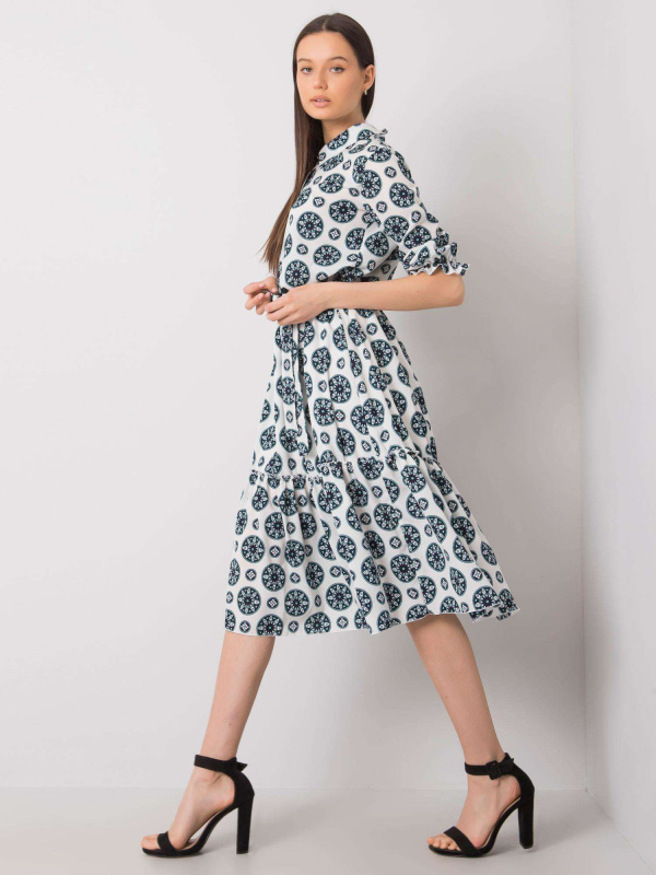 Šaty LK SK 508525.17 bílé a zelené 36