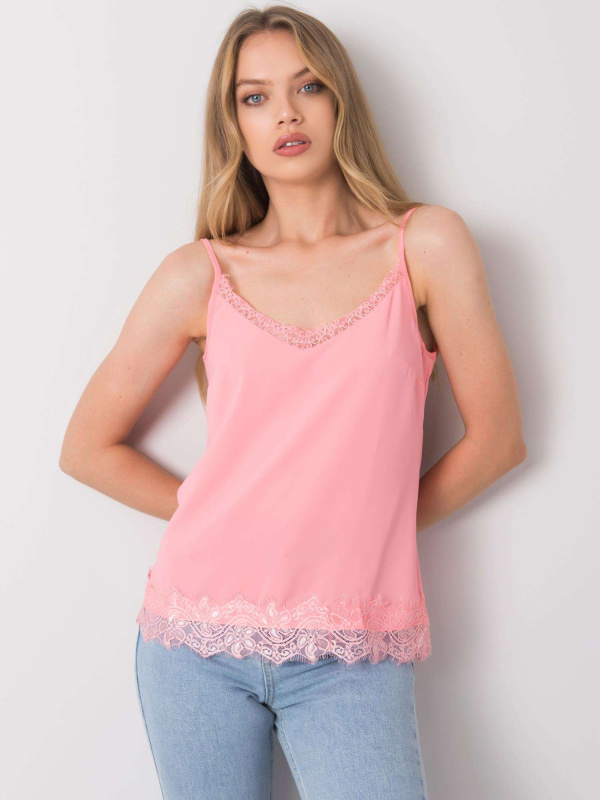 Modalinda Fashion Top-AI-TP-6014.15P Barva: Růžová - světle, Velikost: S