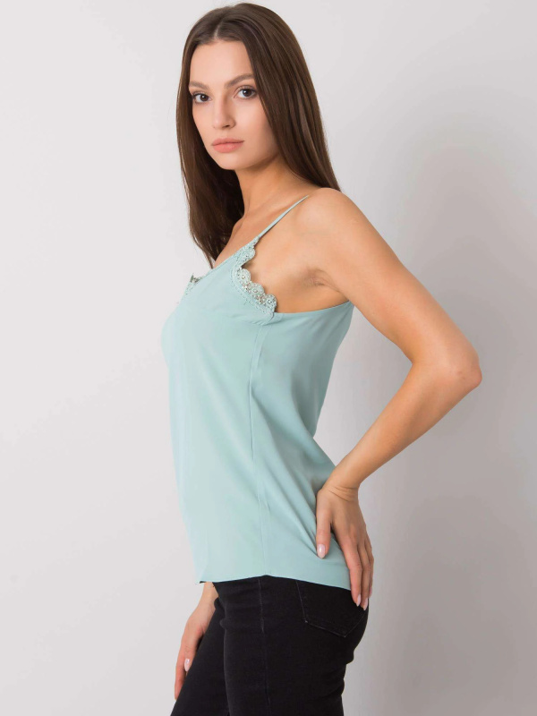 Modalinda Fashion Top AI-TP-6012.14P Modalinda Barva: Zelená, Velikost: M