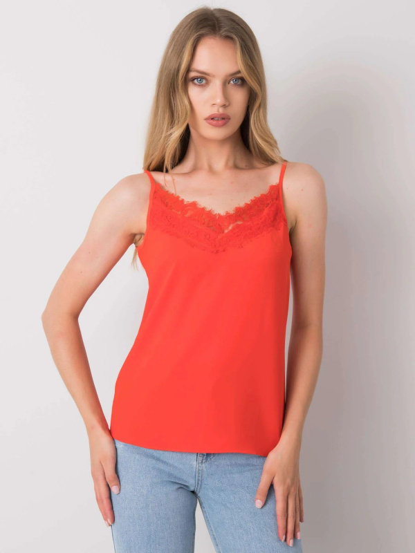 Modalinda Fashion Top-AI-TP-6011.13P Barva: Červená, Velikost: S