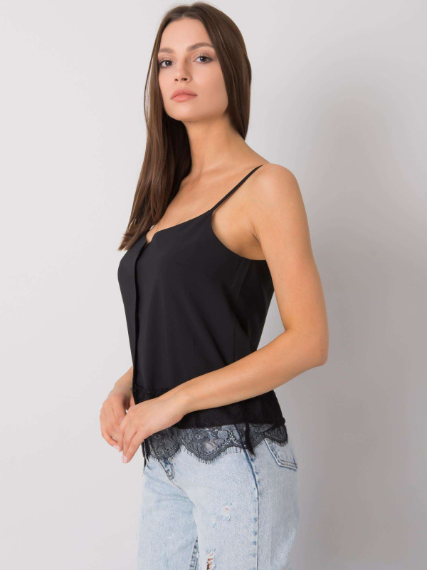 Modalinda Fashion Top-AI-TP-6015.12P Barva: Černá, Velikost: S