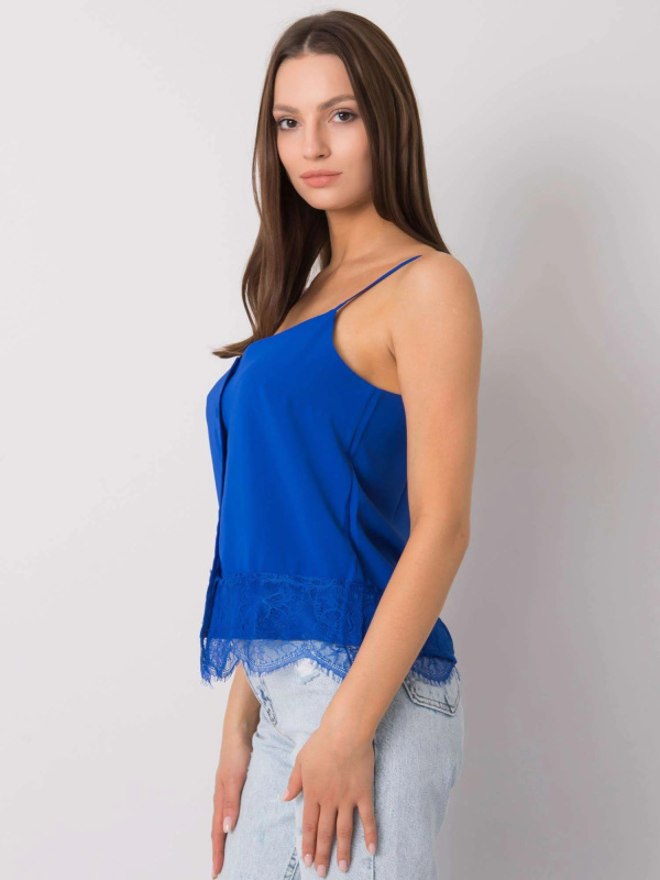 Modalinda Fashion Top-AI-TP-6015.12P Barva: Modrá - tmavě, Velikost: M