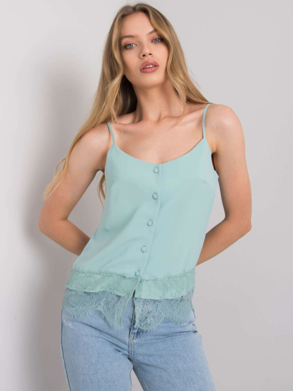 Modalinda Fashion Top-AI-TP-6015.12P Barva: Zelená, Velikost: S