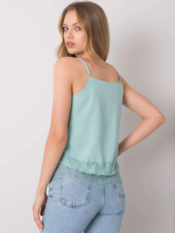 Modalinda Fashion Top-AI-TP-6015.12P Barva: Zelená, Velikost: L