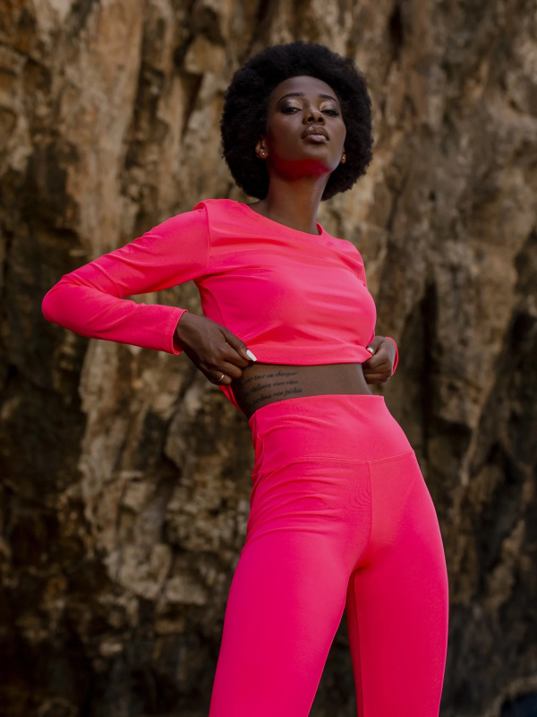 Sada EM KMPL 586.51 fluo růžová L/XL