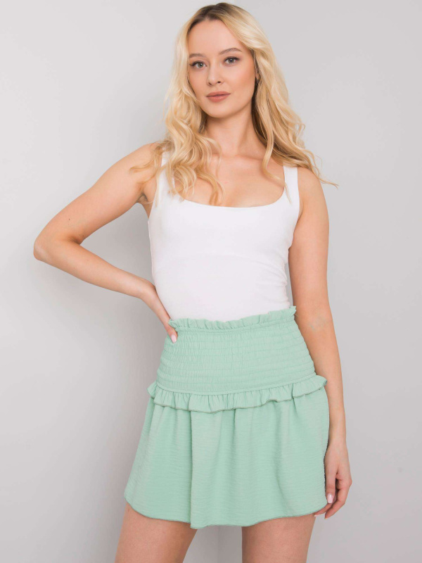 Och Bella Dámská sukně TW-SD-BI-26716.47 Barva: Zelená, Velikost: M