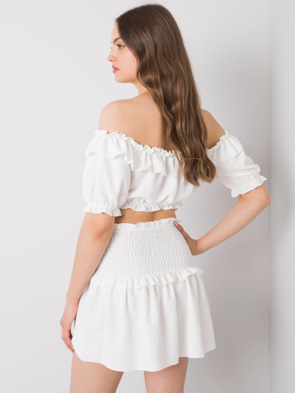 Och Bella Dámská sukně TW-SD-BI-26716.47 Barva: Bílá, Velikost: M