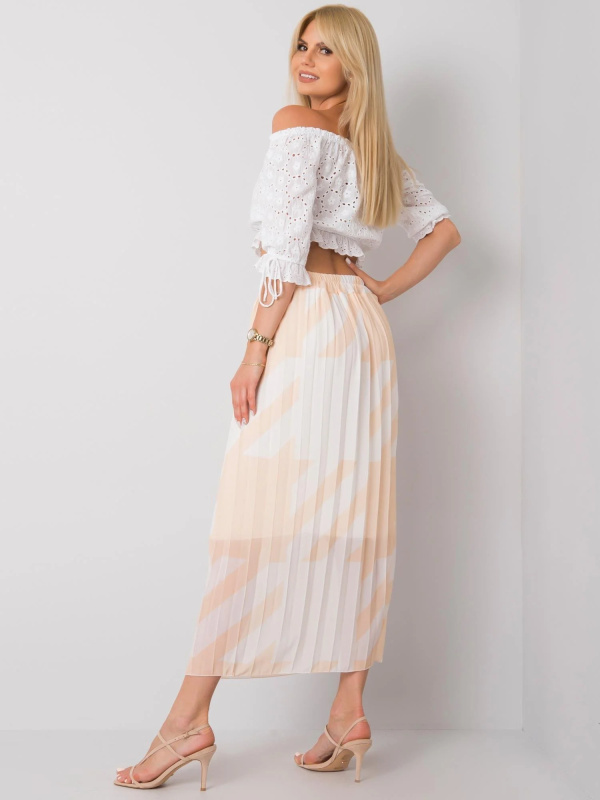 Dámská sukně DHJ-SD-13325.73P ITALY MODA Barva: Béžová - světle, Velikost: UNI