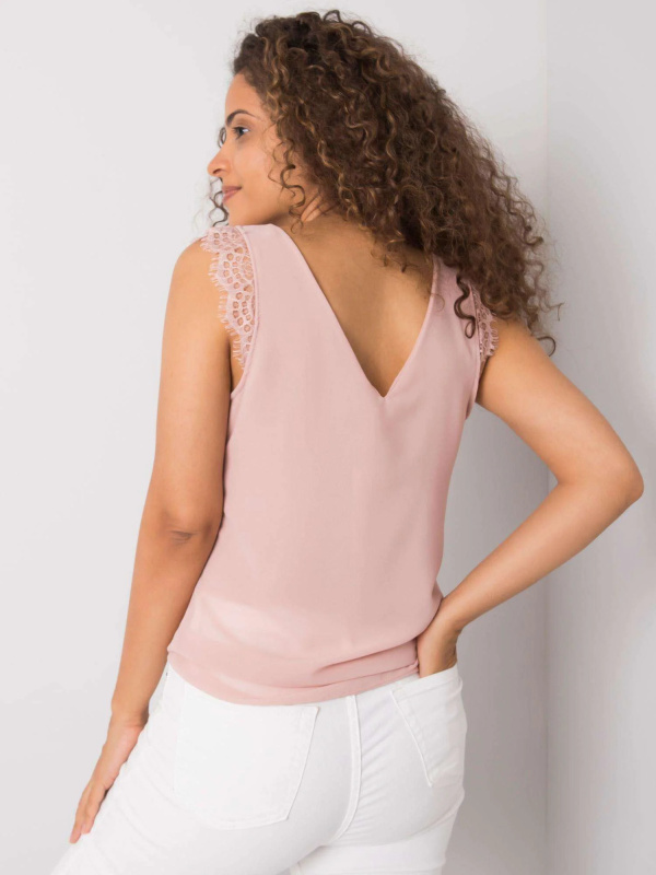 ITALY MODA Top-DHJ-TP-13317.25P Barva: Růžová - světle, Velikost: UNI