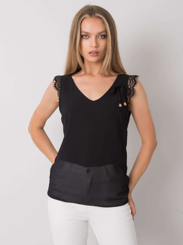 ITALY MODA Top-DHJ-TP-13317.25P Barva: Černá, Velikost: UNI