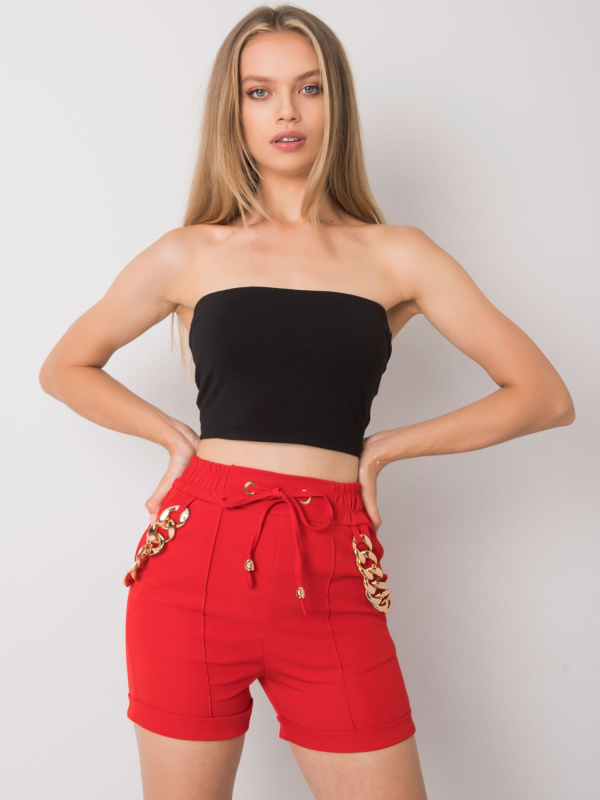 ITALY MODA Šortky -DHJ-SN-13260.38P Barva: Červená, Velikost: 2XL