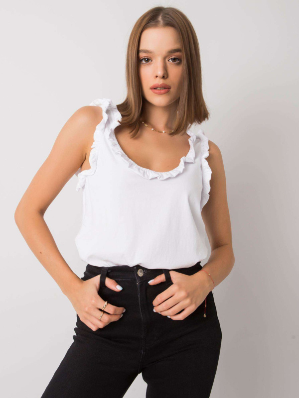 Top RV-TP-6931.07 RUE PARIS Barva: Bílá, Velikost: M