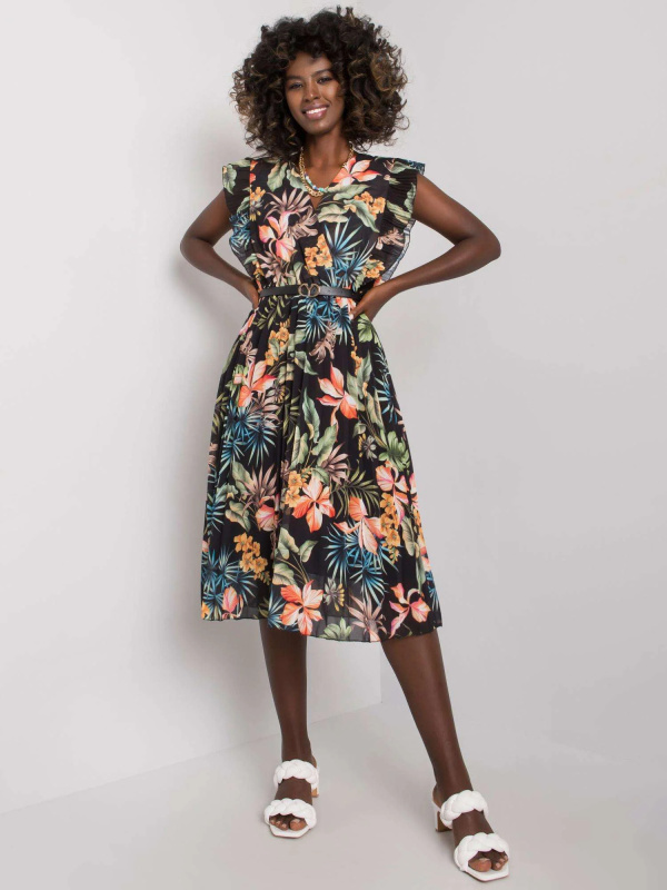 Šaty DHJ-SK-13198.27 ITALY MODA Barva: Černá, Velikost: UNI