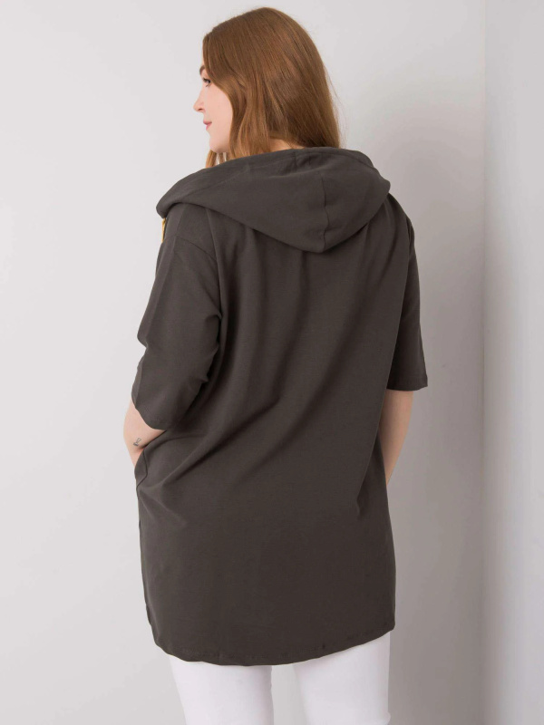 Mikina RV BL 6863.59P tmavá khaki jedna velikost