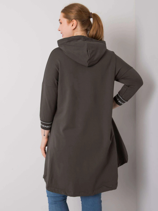 Dámská mikina RV BL 6849.63P tmavá khaki jedna velikost