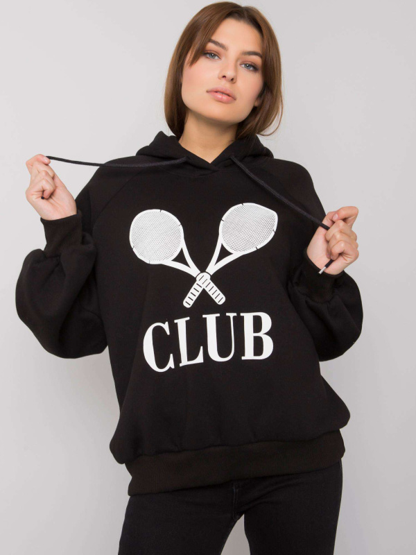 Dámská mikina EM-BL-02.02P ex moda Barva: Černá, Velikost: UNI