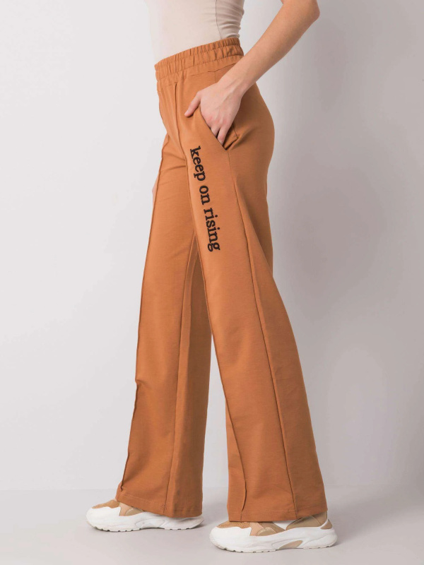 Dámské tepláky FA-DR-6995.31X FANCY Barva: Hnědá, Velikost: S/M