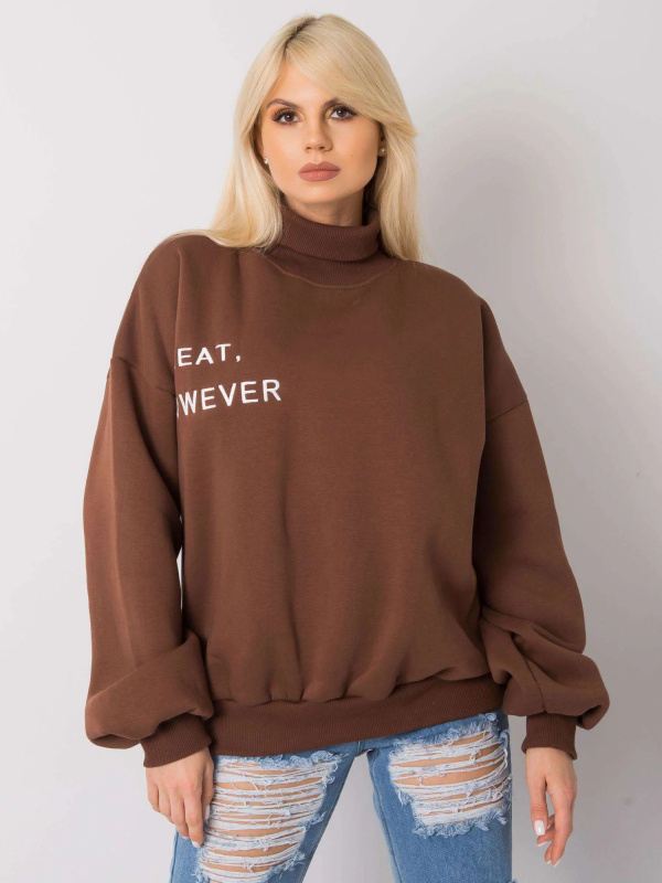 Mikina EM BL 649.23X tmavě hnědá L/XL