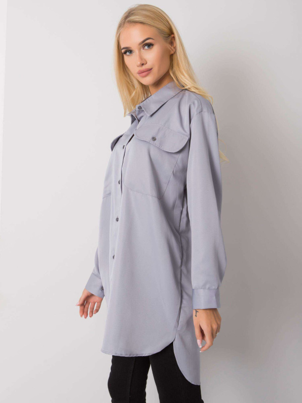Dámská košile EM-KS-678-1.09 ex moda Barva: Černá, Velikost: UNI