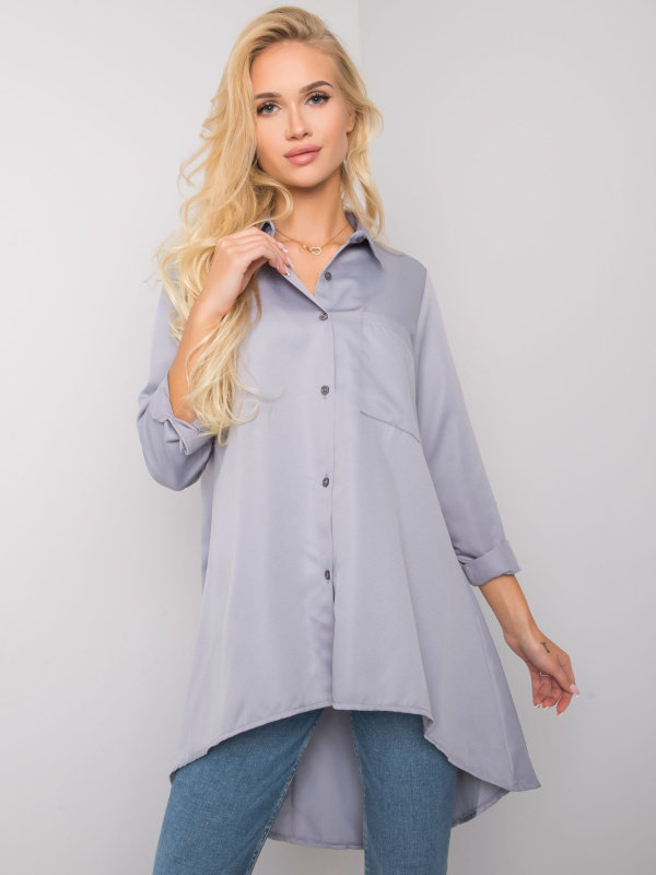 Košile EM-KS-556-1.11 ex moda Barva: Šedá, Velikost: UNI