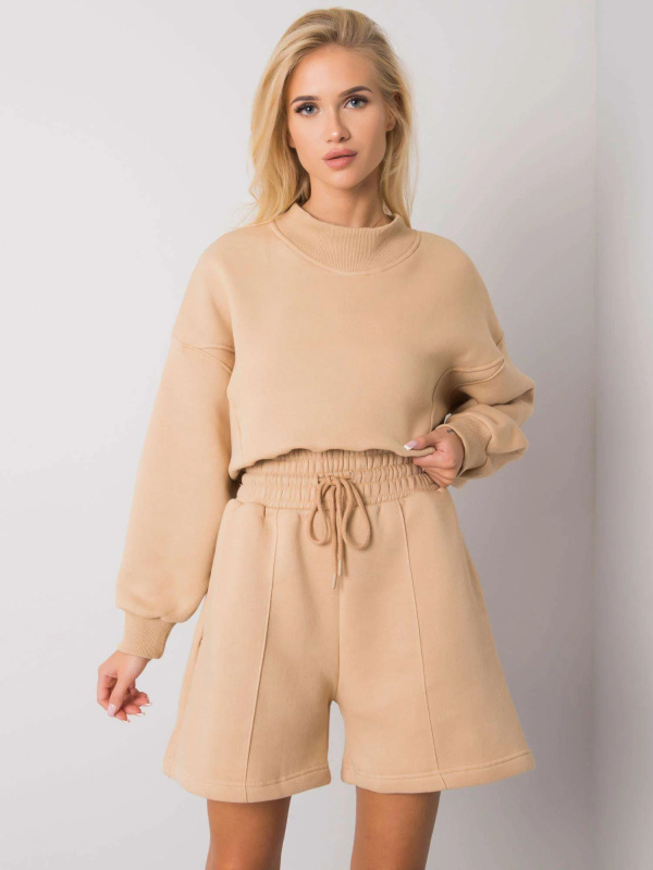 BASIC FEEL GOOD Šortky -RV-SN-6992-1.84 Barva: Béžová, Velikost: S