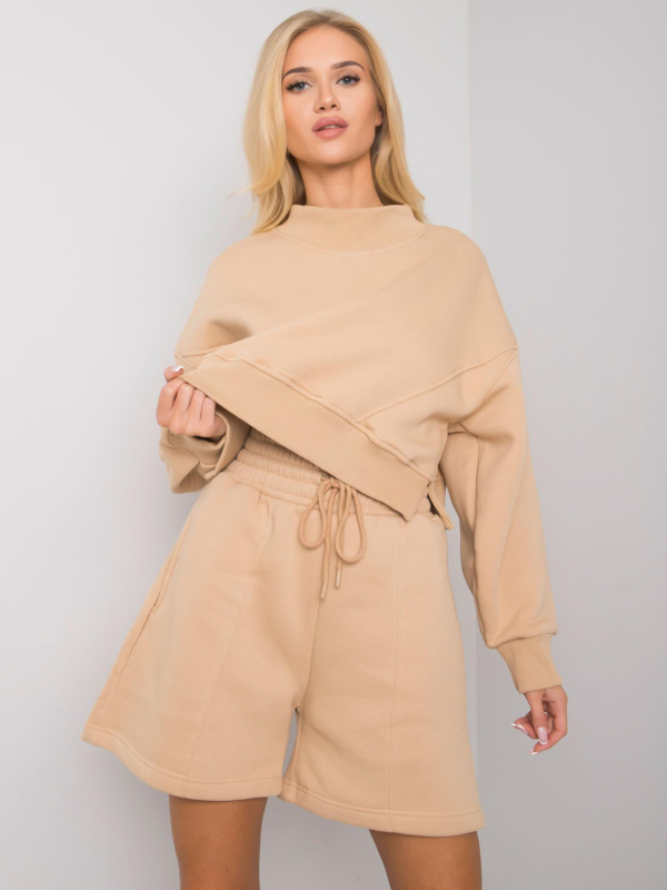 BASIC FEEL GOOD Šortky -RV-SN-6992-1.84 Barva: Béžová, Velikost: S