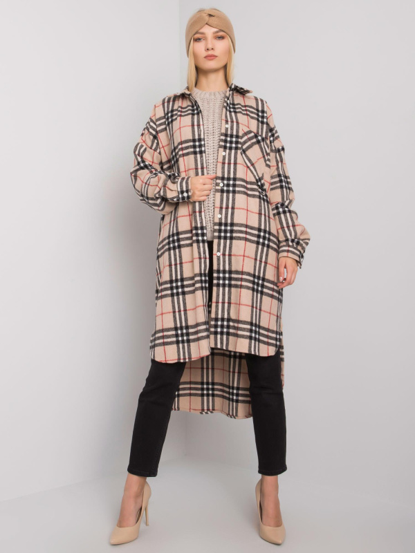 Dámská košile EM-KS-604-2.90P ex moda Barva: Černá, Velikost: UNI