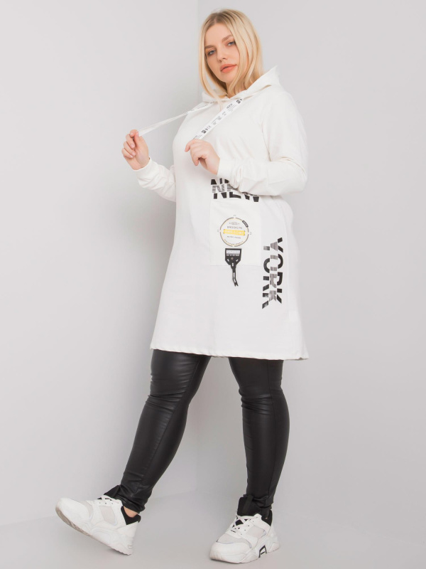 Mikina Plus Size RV-TU-7221.80P RELEVANCE Barva: Bordó, Velikost: UNI