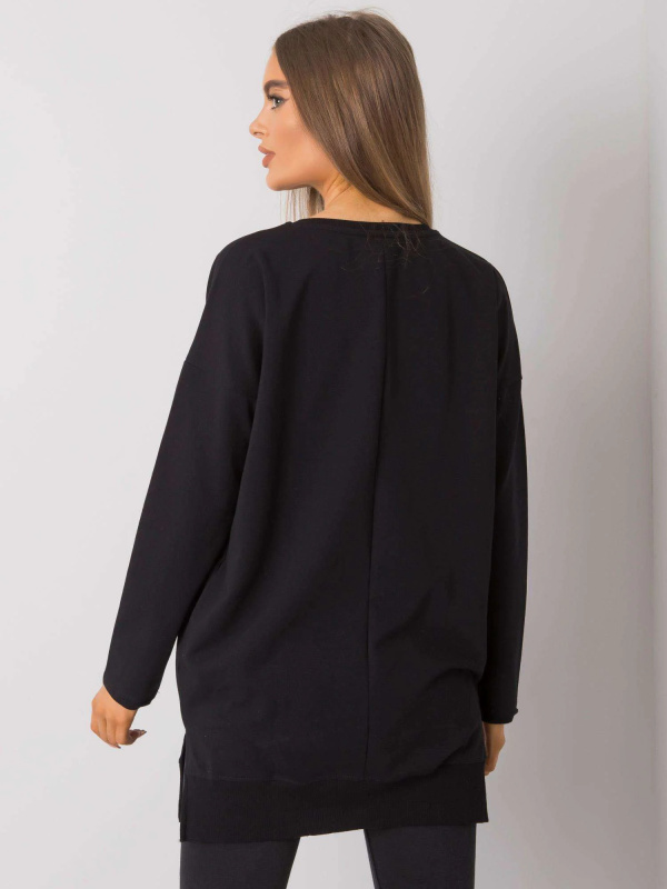 Dámská mikina RV-TU-7201.43P RUE PARIS Barva: Černá, Velikost: S/M