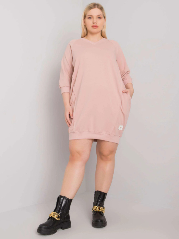 Šaty RV SK 6847.59P světle růžová jedna velikost