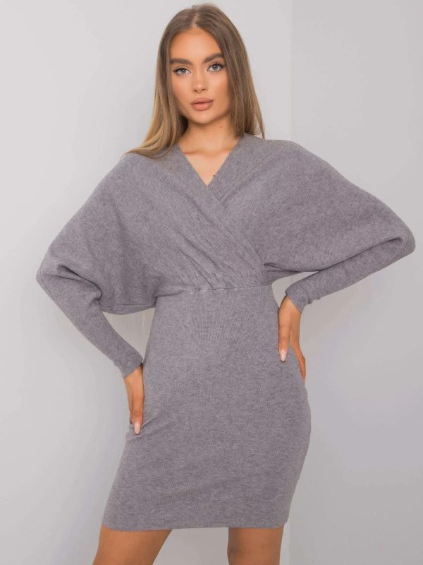 Dámské pletené šaty ZS5147 - OCH BELLA one size černá