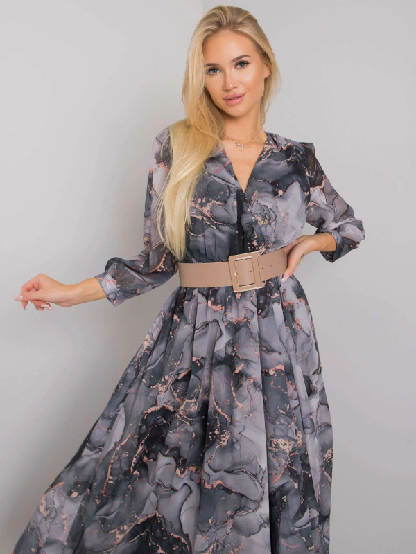 Šaty LC SK 22K 3062 4.17P šedá černá S