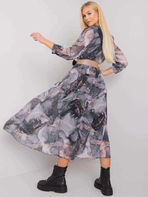 Šaty LC SK 22K 3062 4.17P šedá černá L