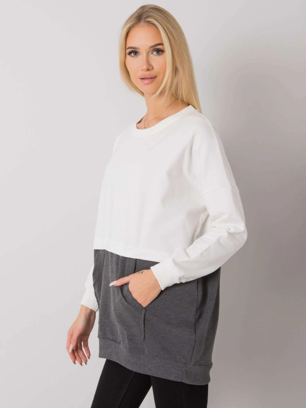 Halenka RV BL 7197.89P bílá šedá L/XL