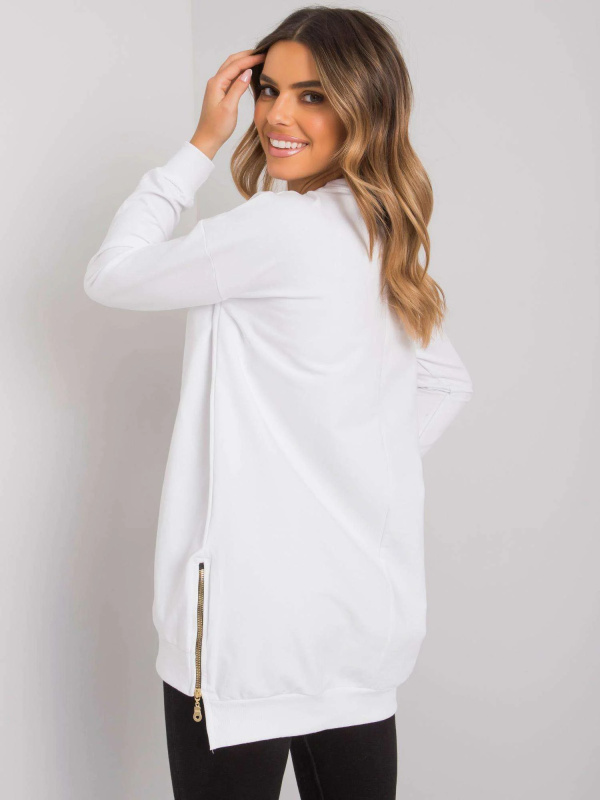Dámská mikina RV-TU-7214.81 RUE PARIS Barva: Bílá, Velikost: S/M
