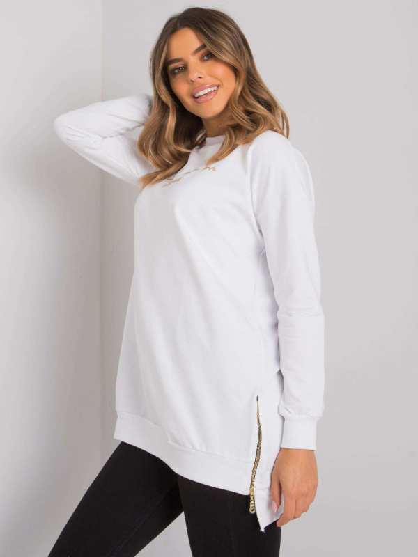 Dámská mikina RV-TU-7214.81 RUE PARIS Barva: Bílá, Velikost: S/M