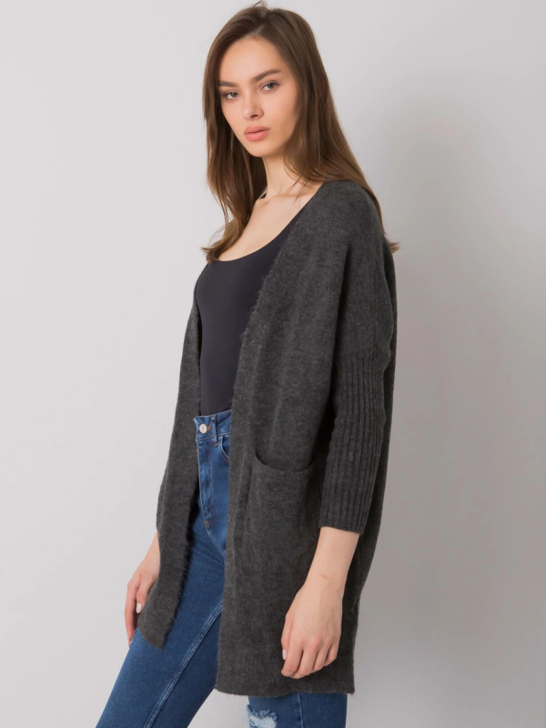 Dámský svetr ASM SW 7560.96P tmavě šedý jedna velikost