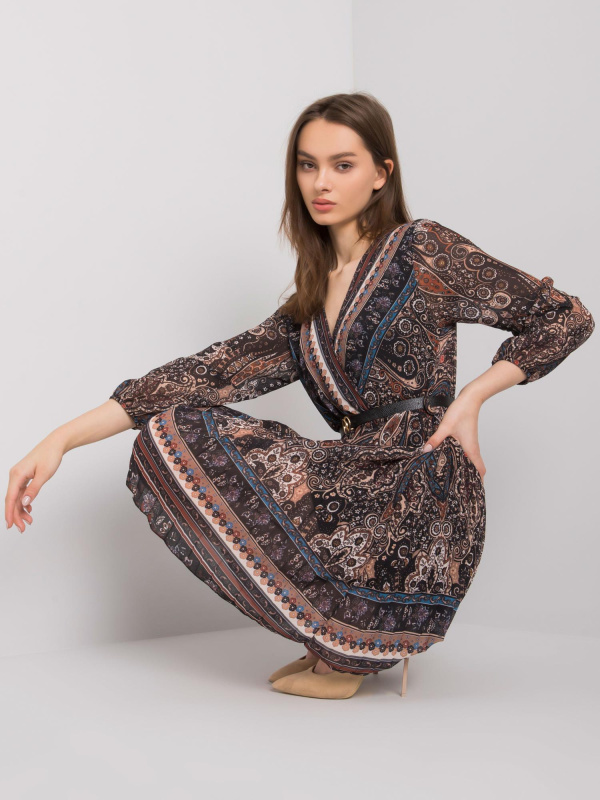 Šaty DHJ-SK-10201.93P ITALY MODA Barva: Černá, Velikost: UNI