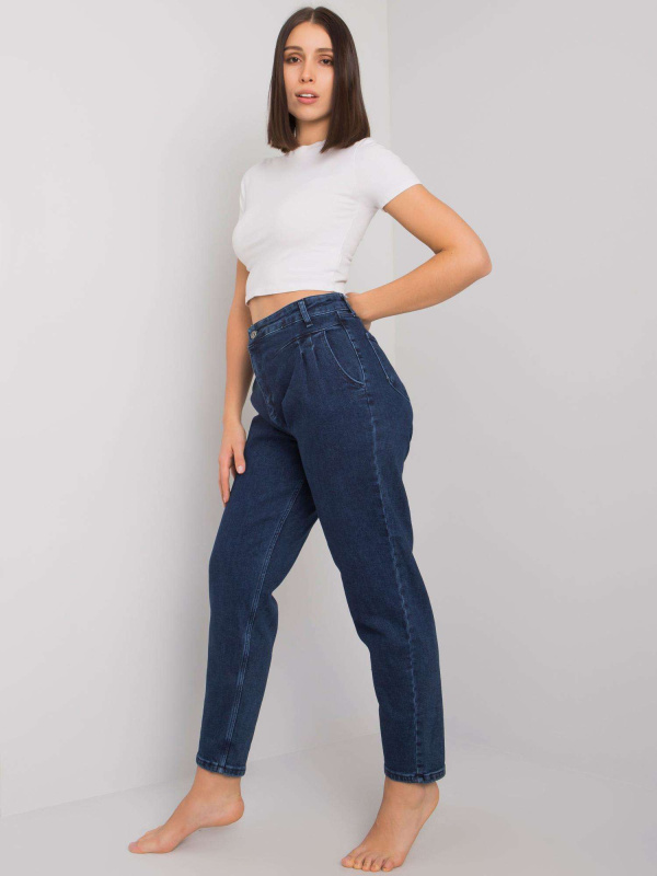 Džíny Plus Size MR-SP-263.65P MOONART Barva: Modrá - tmavě, Velikost: 30
