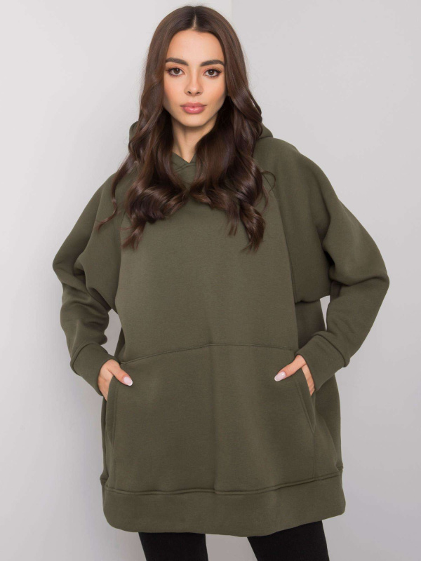 BASIC FEEL GOOD Mikina-RV-BL-7369.67 Barva: Zelená, Velikost: S/M