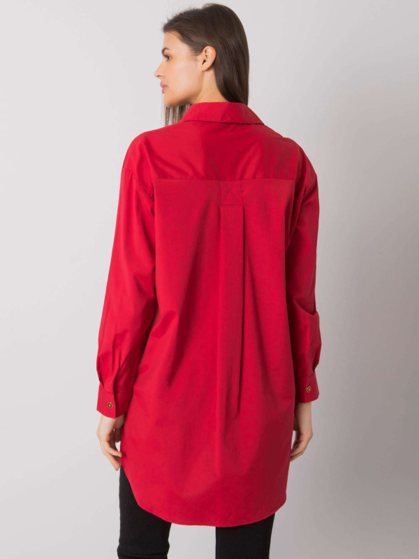 Dámská košile EM-KS-005.34 ex moda Barva: Červená, Velikost: UNI