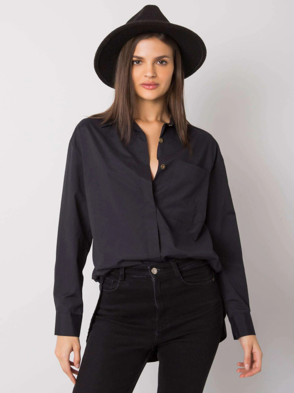 Dámská košile EM-KS-005.34 ex moda Barva: Černá, Velikost: UNI