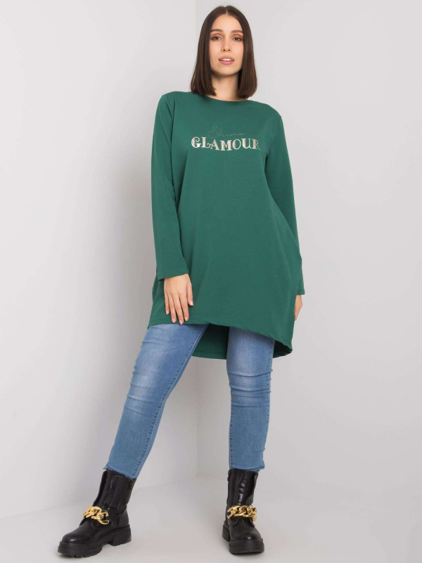 Tunika Plus size RV-TU-7277.76P RELEVANCE Barva: Černá, Velikost: UNI