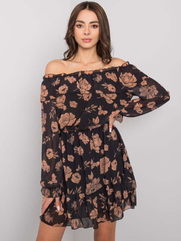 Šaty DHJ SK 15015.56P velbloud jedna velikost