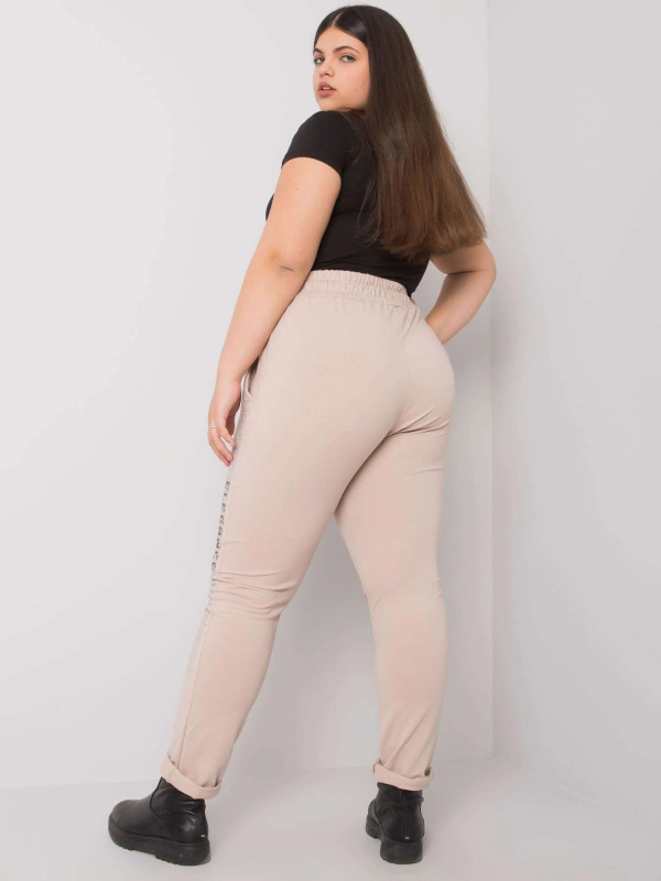 Tepláky RV DR 6897.53 béžové 4XL