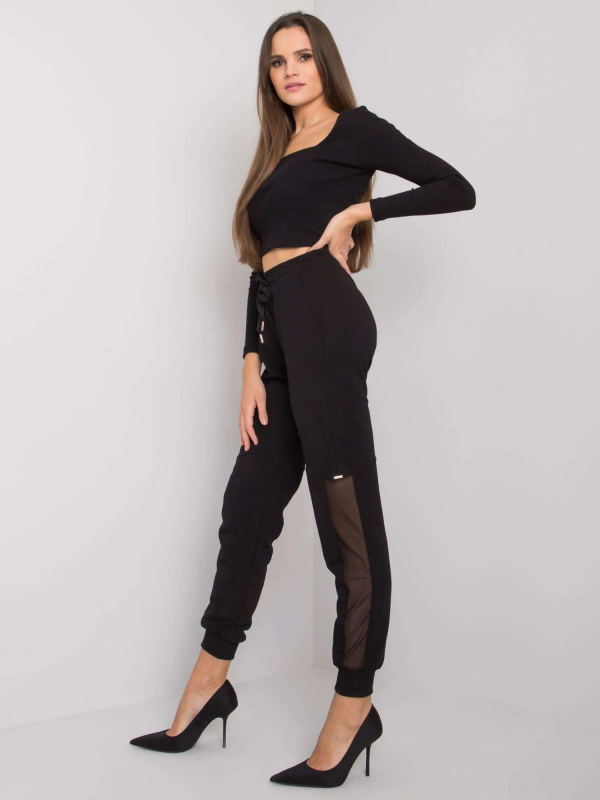 Teplákové kalhoty-RV-DR-6896.48P-černá L