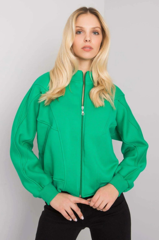 Mikina EM-BL-703.17 ex moda Barva: Zelená, Velikost: L/XL