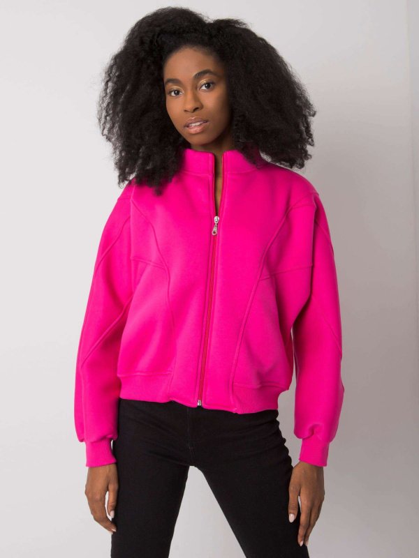 Mikina EM-BL-703.17 ex moda Barva: Růžová - tmavě, Velikost: L/XL