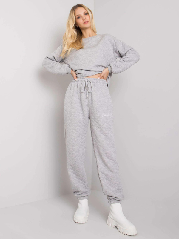 Teplákové kalhoty-RV-DR-7445.03X-šedá L/XL